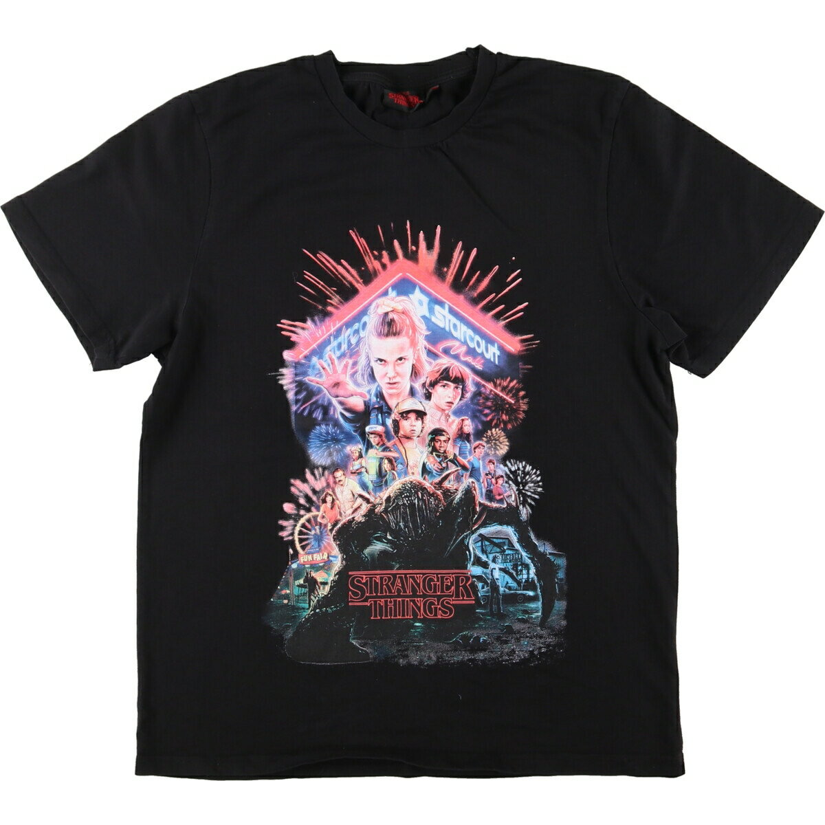 古着 NETFLIX STRANGER THINGS ストレンジャーシングス 映画 ムービーTシャツ メンズM /eaa443986  