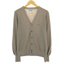 古着 80'S ラコステ LACOSTE IZOD アクリルニットカーディガン メンズM相当 ヴィンテージ /eaa444615 【中古】 【241206】
