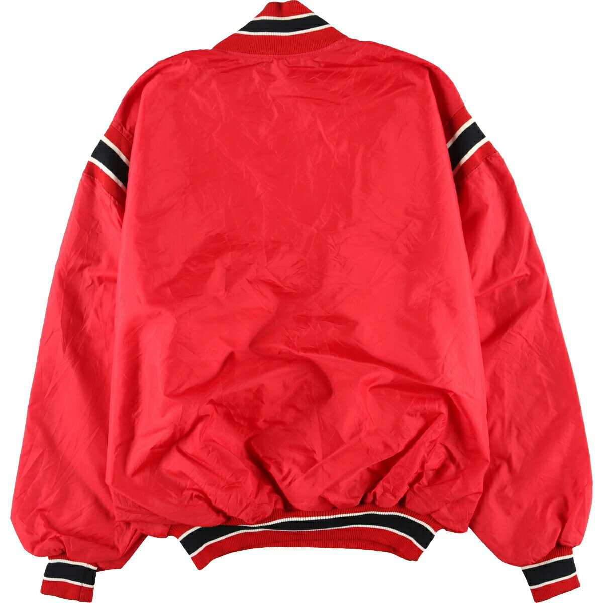 古着 ビッグサイズ 90'S DeLONG NBA CHICAGOBULLS シカゴブルズ ハーフジップ ナイロンプルオーバー USA製 メンズXXXL ヴィンテージ /eaa444897 【中古】 【240425】 【SS2509_10】