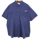 古着 コロンビア Columbia PFG 半袖 フィッシングシャツ メンズXL /eaa445023 【中古】 【240427】 【SS2409_30%】