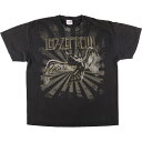 楽天古着屋JAM古着 ヘインズ Hanes LED ZEPPELIN レッドツェッペリン 大判プリント バンドTシャツ バンT メンズXL /eaa445064 【中古】 【240427】