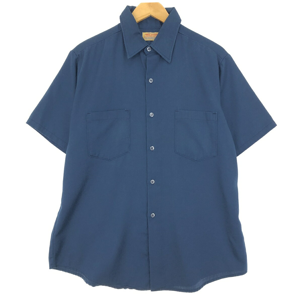 古着 70'S ビッグヤンク BIG YANK 半袖 ワークシャツ USA製 メンズL ヴィンテージ /eaa447564 【中古】 【240525】 【SS2409_50%】
