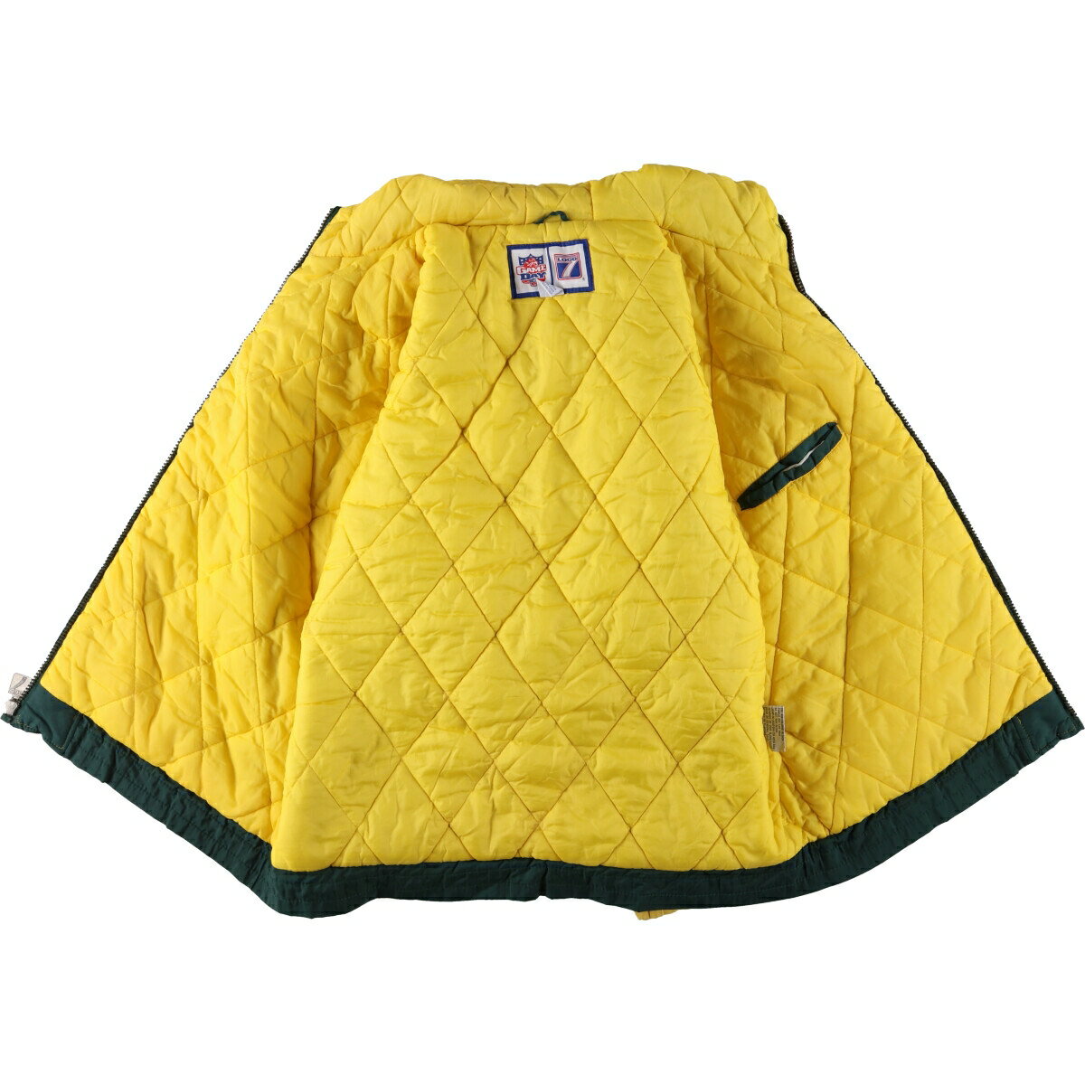 古着 90'S LOGO7 NFL GREEN BAY PACKERS グリーンベイパッカーズ 中綿パーカー パファージャケット メンズL相当 ヴィンテージ /eaa447889 【中古】 【241115】 【SS2506_30】