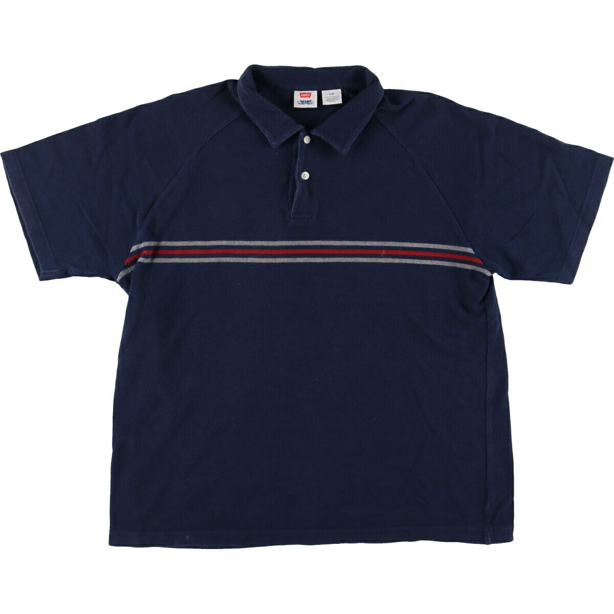 古着 リーバイス Levi's 半袖 ボーダー ポロシャツ メンズL /eaa448329 【中古】 【240523】 【SS2506_30】