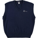 古着 90'S VANTAGE Vネック コットンニットベスト USA製 メンズL相当 ヴィンテージ /eaa448460 【中古】 【241021】 ss2503_30