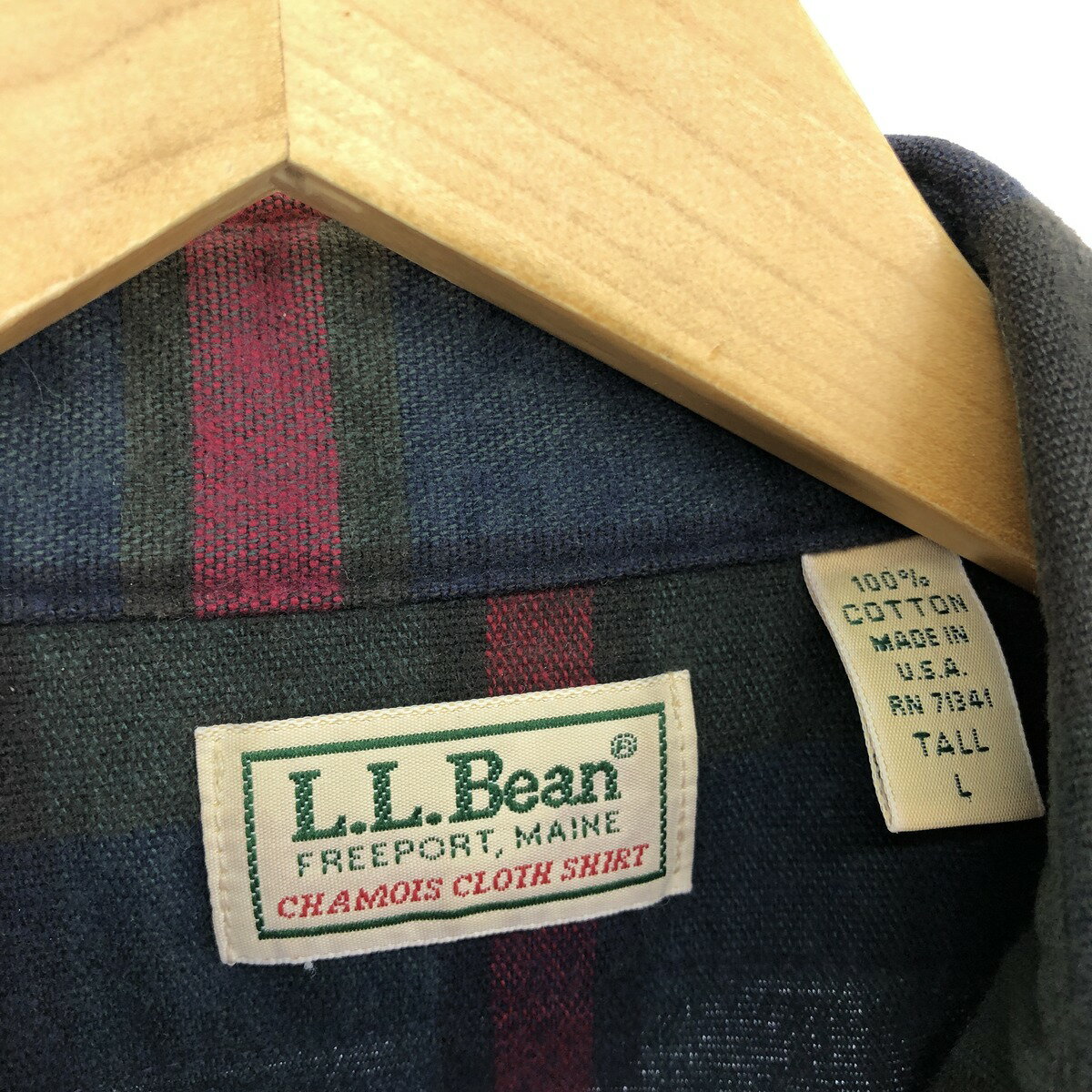 古着 エルエルビーン L.L.Bean チェック柄 長袖 シャモアクロスシャツ USA製 メンズL相当 /eaa448474 【中古】 【240902】 【SS2506_30】