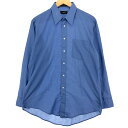 古着 80~90'S クリスチャンディオール Christian Dior MONSIEUR 長袖 コットンシャツ USA製 メンズL ヴィンテージ /eaa450217 【中古】 【240524】 ss2501_10(4)