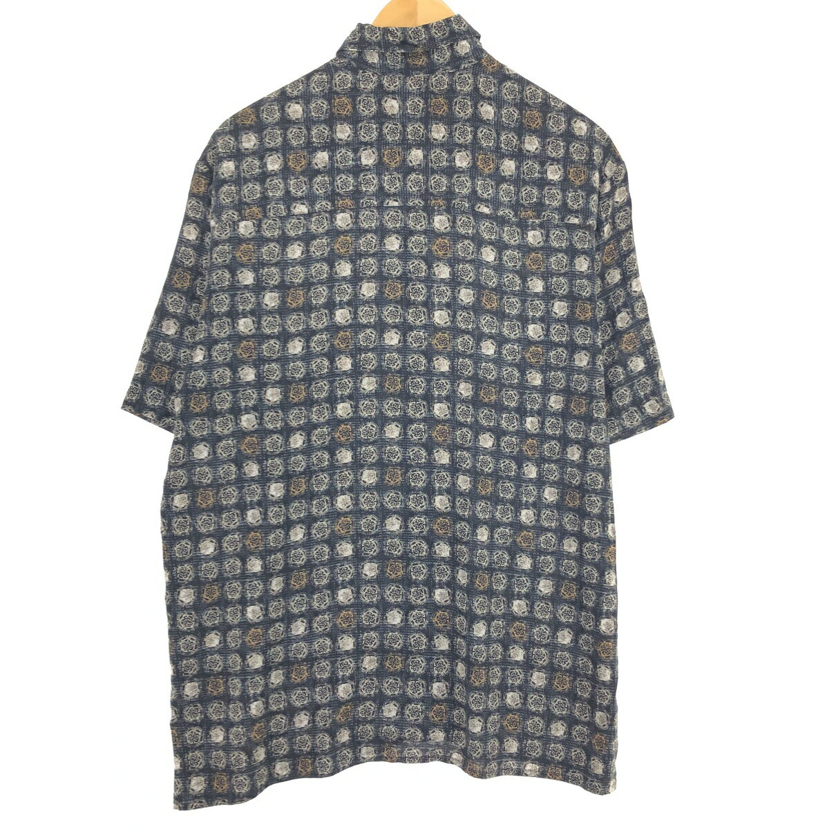 古着 00'S CAREER CLUB 総柄 半袖 ビスコースレーヨンシャツ メンズM /eaa450408 【中古】 【240528】 【SS2509_10】