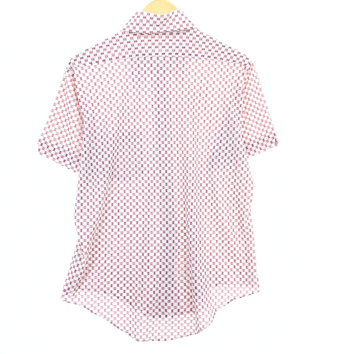 古着 70'S SPIEGEL 総柄 半袖 ポリシャツ メンズM ヴィンテージ /eaa450416 【中古】 【240528】 【SS2509_10】