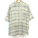 古着 BACHERACH 総柄 半袖 レーヨンシャツ メンズL /eaa450736 【中古】 【240531】 【SS2409_30%】(4)
