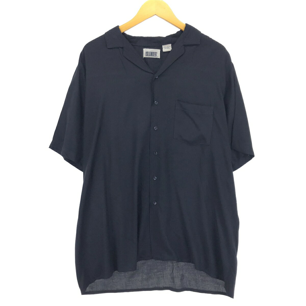 古着 ISLANDER 半袖 オープンカラー レーヨンシャツ メンズL /eaa451485 【中古】 【240531】 【SS2506_50】