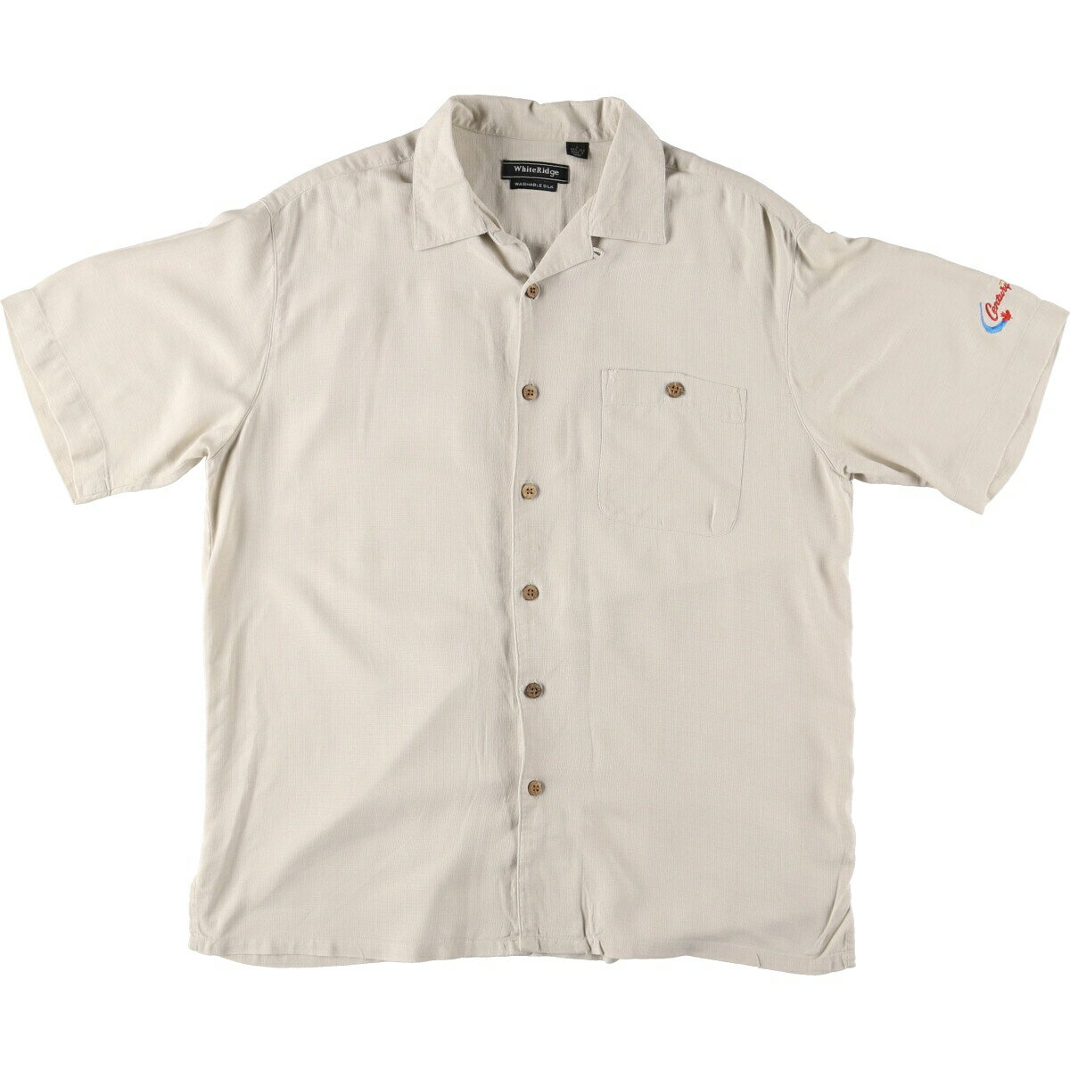 商品詳細 ブランド・WHITERIDGE・ 特徴・オープンカラー・半袖・ モデル/形状・半袖 オープンカラー シルクシャツ・ 素材・シルク:100%・ 色・ベージュ系・ 柄・無地・ 生産国・中国製・ 年代 サイズ・メンズL・表記サイズ:L・着丈:77cm・身幅:59cm・肩幅:52cm・袖丈:26.5cm・ コンディション・C・ カテゴリ・メンズ・トップス・半袖シャツ・その他半袖シャツ・ 商品番号・eaa451490・ 取扱店・・ スタッフコメントWHITERIDGE 半袖 オープンカラー シルクシャツ / メンズL / 商品番号 eaa451490 USEDですので使用感などございますが、まだまだご愛用していただけます。 古着という事をご理解の上ご注文よろしくお願いします。 【状態追記】 ●前、胸元・腹部に汚れ ●前、裾に穴 ●後、背中に汚れ、裾にほつれ ●内側、裾に擦れ・穴※状態は当社独自の基準です。 着用感表記サイズ着丈身幅肩幅袖丈 メンズLL(※着用感、表記サイズは目安です。)77cm59cm52cm26.5cm ※測定値の若干の誤差はご了承下さい。サイズガイドはこちら ブランドWHITERIDGE 特徴オープンカラー / 半袖モデル/形状半袖 オープンカラー シルクシャツ素材シルク:100%色ベージュ系柄無地生産国中国製年代-カテゴリその他半袖シャツ商品番号eaa451490取扱店　　 WHITERIDGEの他の商品を見るその他半袖シャツの他の商品を見る