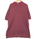 古着 ラルフローレン Ralph Lauren POLO by Ralph Lauren 半袖 ボーダー ポロシャツ メンズXL /eaa451634 【中古】 【240530】 【SS2409_30%】(4)