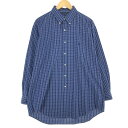 古着 ラルフローレン Ralph Lauren YARMOUTH 長袖 ボタンダウンチェックシャツ メンズXL /eaa453809 【中古】 【240613】...