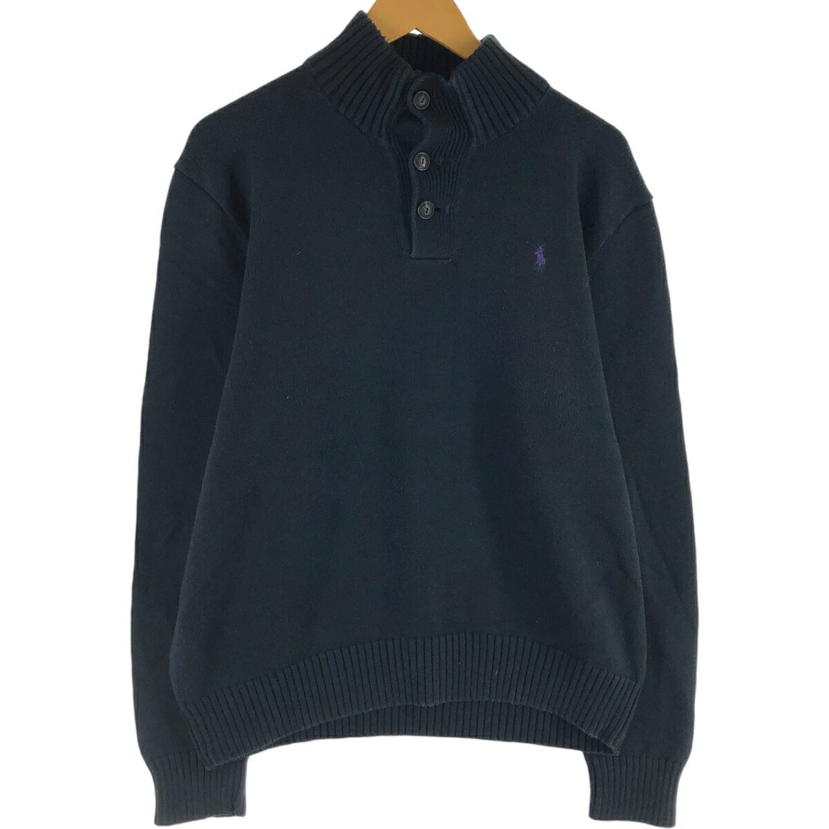 古着 ラルフローレン Ralph Lauren POLO by Ralph Lauren コットンニットハーフボタンセーター メンズL相当 /eaa455721 【中古】 【250324】 【SS2509_30】