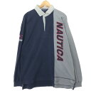 古着 90'S ノーティカ NAUTICA 長袖 ラガーシャツ メンズL 長袖 ヴィンテージ /eaa456308 【中古】 【240615】 【SS2506_30】