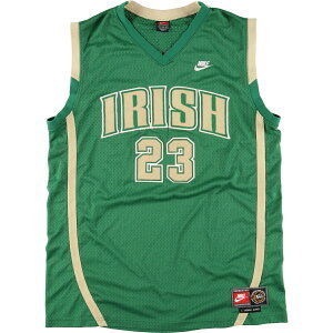 古着 00'S ナイキ NIKE TEAM FIGHTIN' IRISH ノートルダム大学 ファイティングアイリッシュ カレッジ メッシュタンクトップ ゲームシャツ メンズXL /eaa456328 【中古】 【240615】 【24SS6W3】