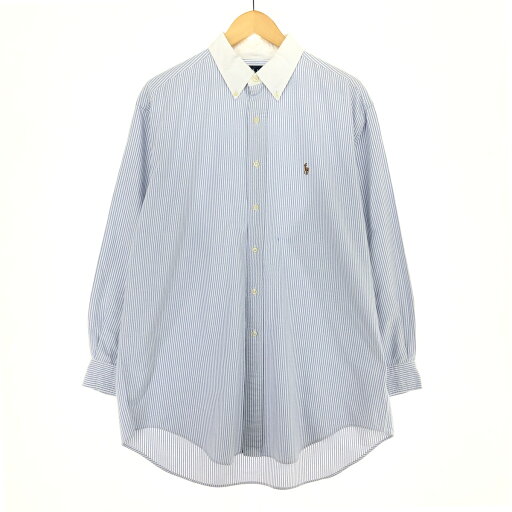 古着 ラルフローレン Ralph Lauren YARMOUTH 長袖 ボタンダウンストライプシャツ メンズXXL /eaa457631 【中古】 【240614】 ss2503_30 古着 ラルフローレン Ralph Lauren YARMOUTH 長袖 ボタンダウンストライプシャツ メンズXXL /eaa457631 【中古】 【240614】 ss2503_30