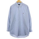 古着 ラルフローレン Ralph Lauren YARMOUTH 長袖 ボタンダウンストライプシャツ メンズXL /eaa457632 【中古】 【240615】 ss2503_30(4)