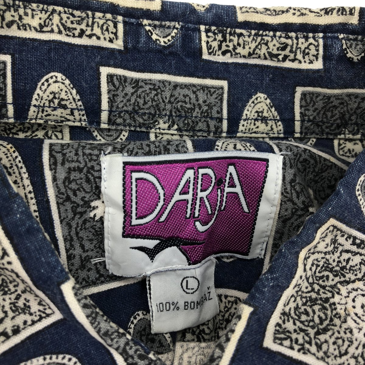 古着 DARJA 総柄 ハワイアンアロハシャツ メンズL /eaa457998 【中古】 【240616】