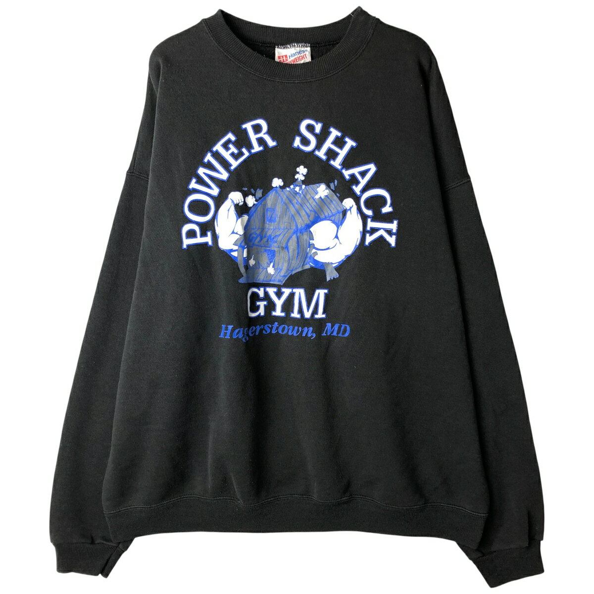 Other - 古着 90'S ヘインズ Hanes HEAVYWEIGHT カレッジスウェットシャツ トレーナー USA製 メンズXL相当 ヴィンテージ /eaa458011 【中古】 【260205】 【NH-2508】 ブラック系 春夏秋冬