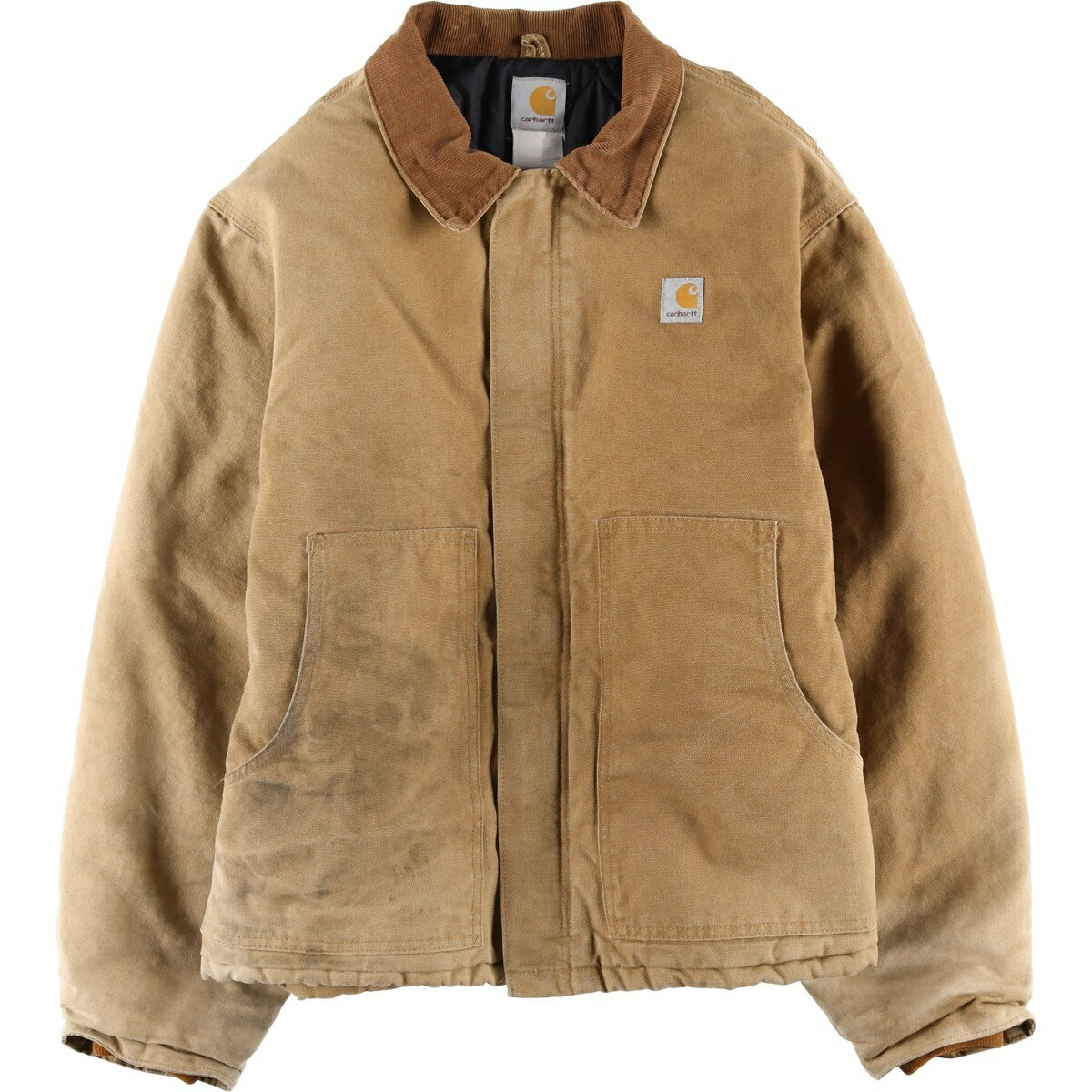 Rakuten - 古着 カーハート Carhartt トラディショナルジャケット 中綿入り ダックワークジャケット メンズXL相当 /eaa458362 【中古】 【260203】 イエロー系 春秋冬