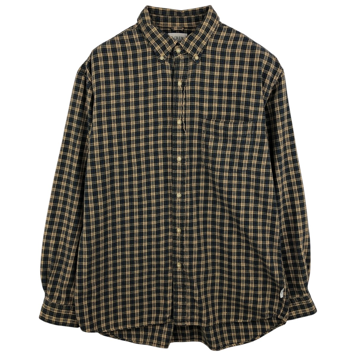 Rakuten - 古着 ジェイクルー J.Crew 長袖 ボタンダウン ヘビーネルチェックシャツ メンズM相当 /eaa458514 【中古】 【260131】 【NH-2508】 ベージュ系 春夏秋冬