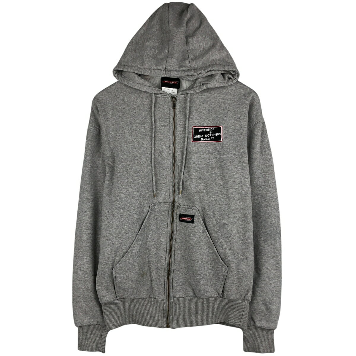 Rakuten - 古着 ディッキーズ Dickies バックプリント スウェットフルジップパーカー メンズM相当 /eaa458551 【中古】 【260221】 グレー系 春夏秋冬
