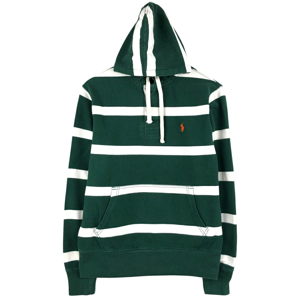 古着 ラルフローレン Ralph Lauren POLO RALPH LAUREN ボーダー柄 スウェットハーフボタンパーカー メンズM相当 /eaa458705 【中古】 【260205】