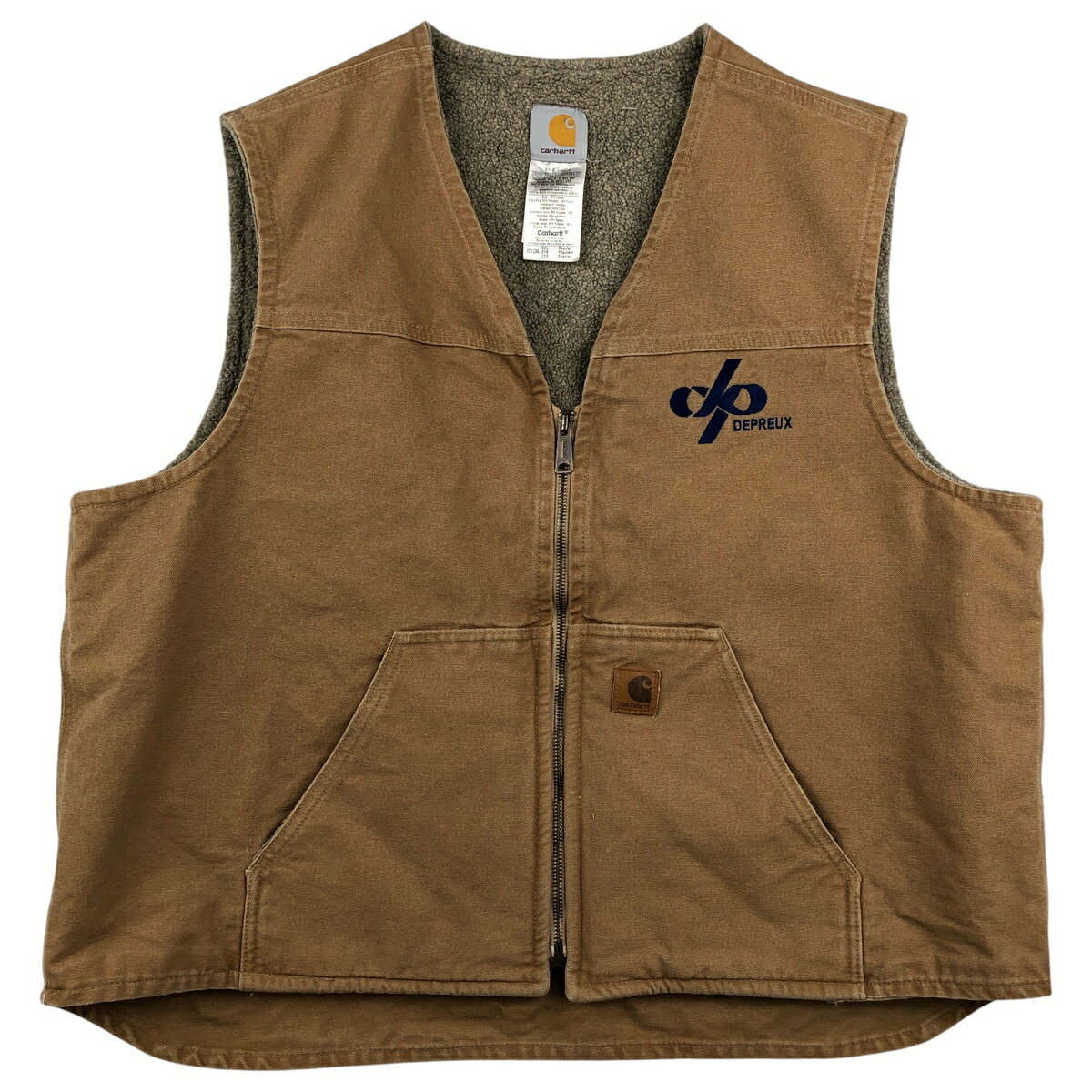 古着 00'S カーハート Carhartt V26 DEPREUX アドバタイジング ダックベスト メンズXXL相当 /eaa458773 【中古】 【260206】
