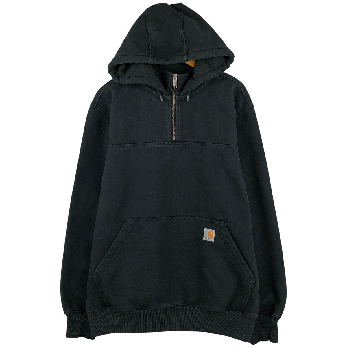 Rakuten - 古着 カーハート Carhartt Loose Fit スウェットハーフジップパーカー メンズL相当 /eaa458800 【中古】 【260203】 ブラック系 春夏秋冬