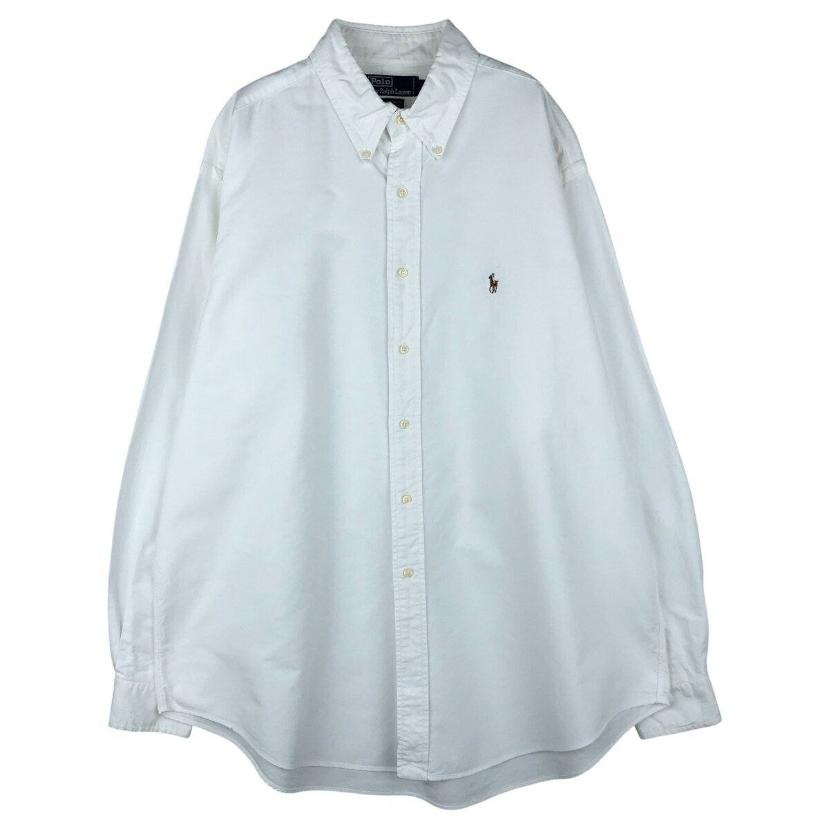 Rakuten - 古着 ラルフローレン Ralph Lauren POLO by Ralph Lauren YARMOUTH 長袖 ボタンダウンシャツ メンズXL相当 /eaa458858 【中古】 【260209】 ホワイト系 春夏秋冬