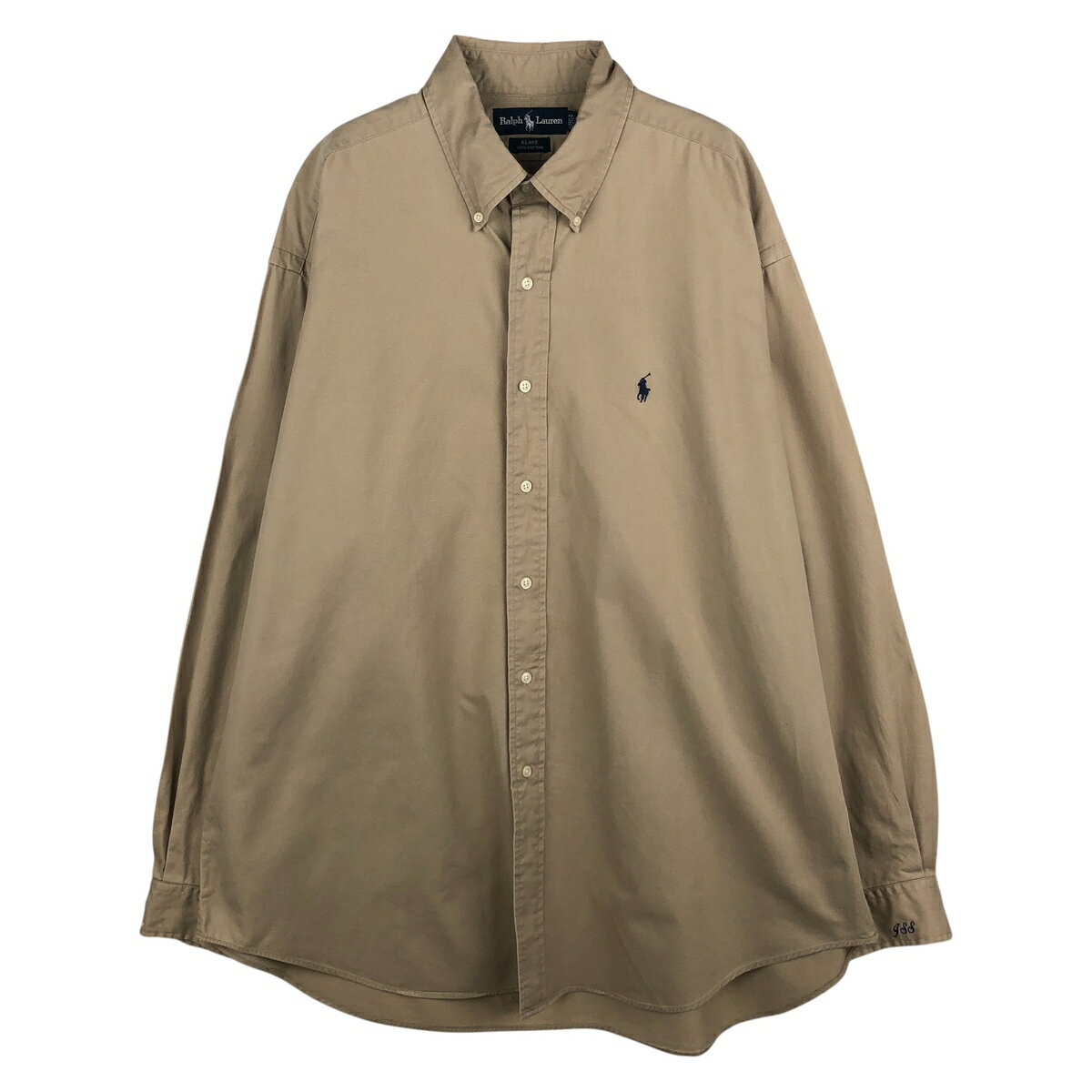 Rakuten - 古着 ラルフローレン Ralph Lauren BLAKE 長袖 ボタンダウンシャツ メンズXL相当 /eaa458987 【中古】 【260209】 ベージュ系 春夏秋冬