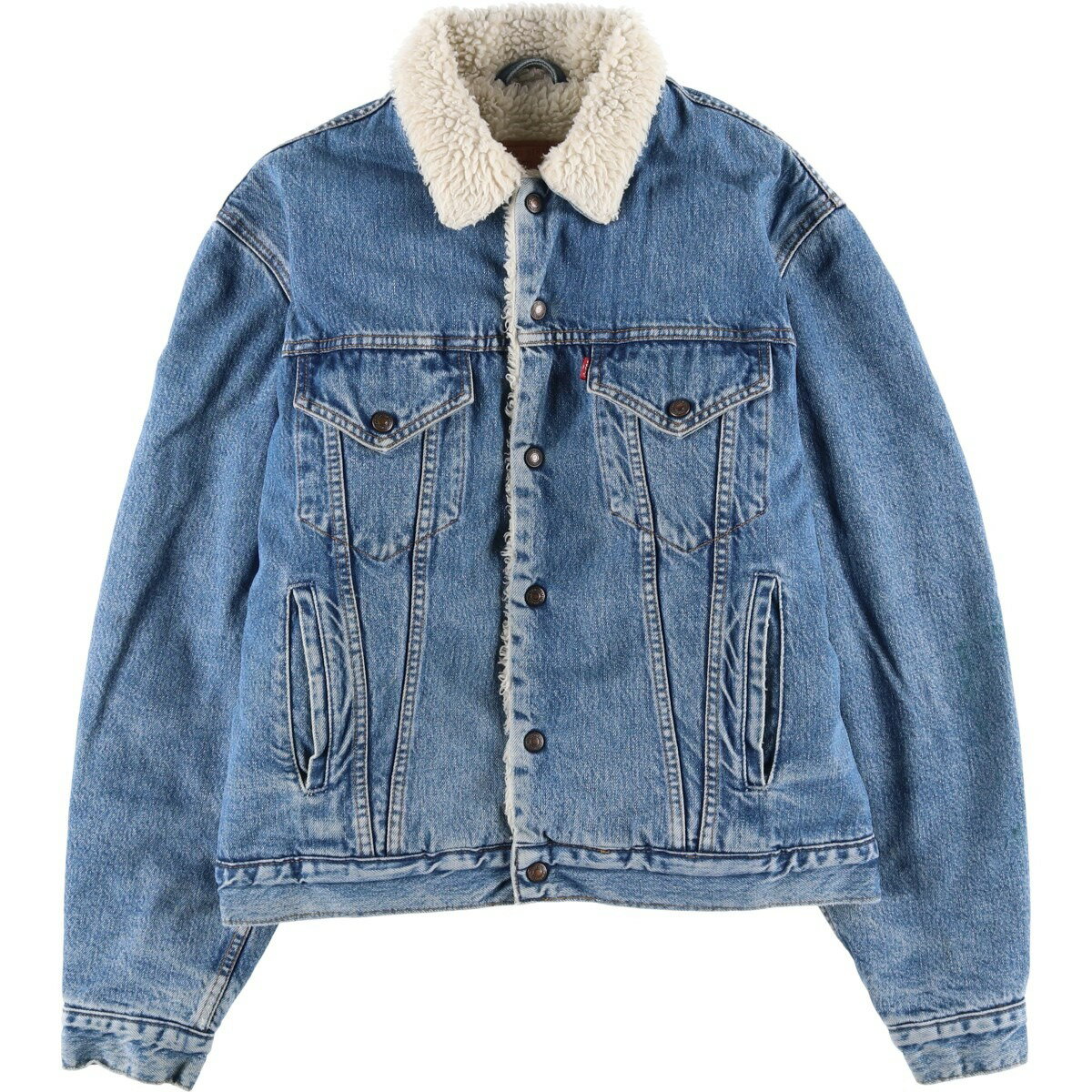 Rakuten - 古着 90'S リーバイス Levi's 71500-0216 デニムボアジャケット メンズL相当 ヴィンテージ /eaa459038 【中古】 【260126】 ブルー系 春秋冬