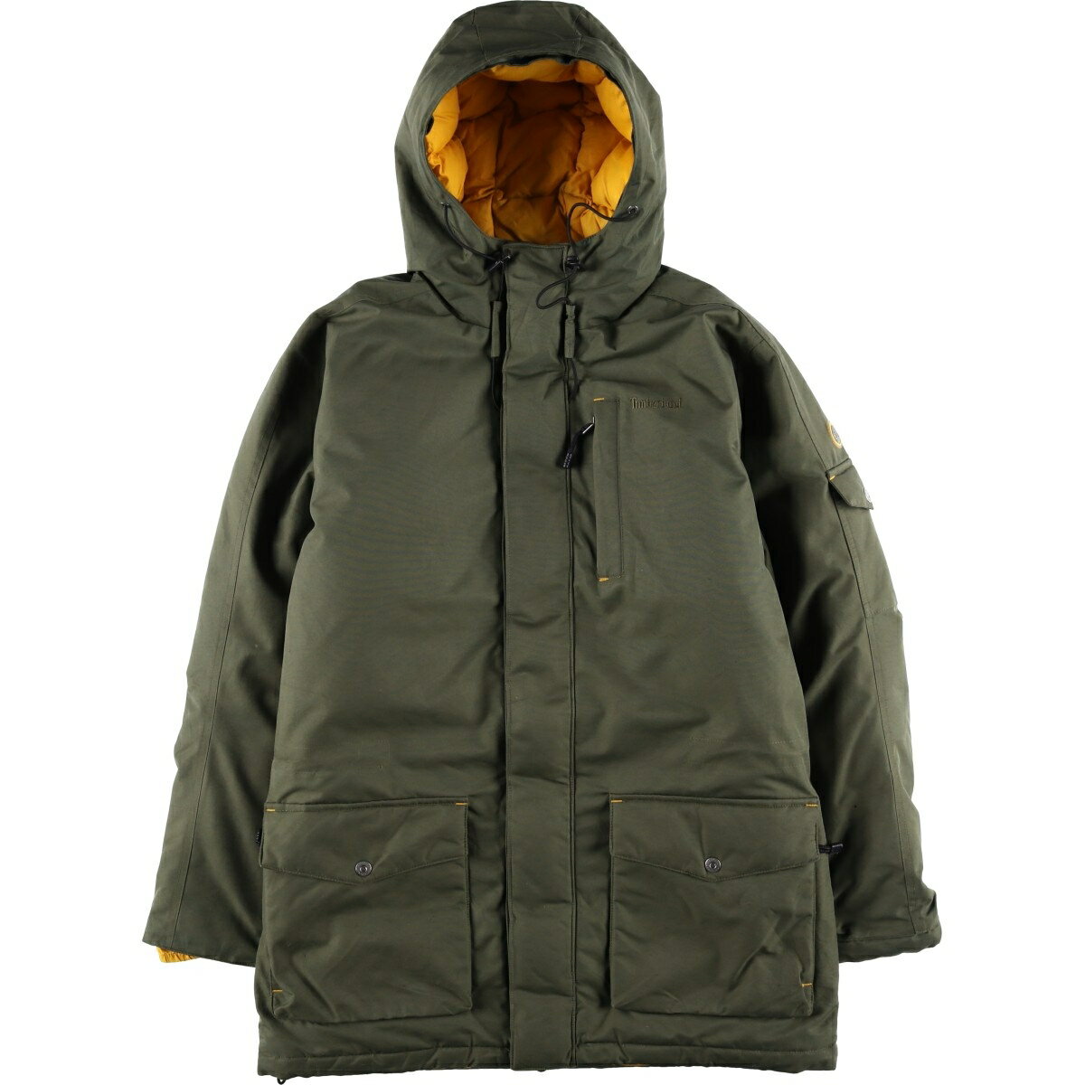 樂天商城 - 古着 00'S ティンバーランド Timberland ダウンパーカー メンズS相当 /eaa459061 【中古】 【260209】 カーキ系 春秋冬