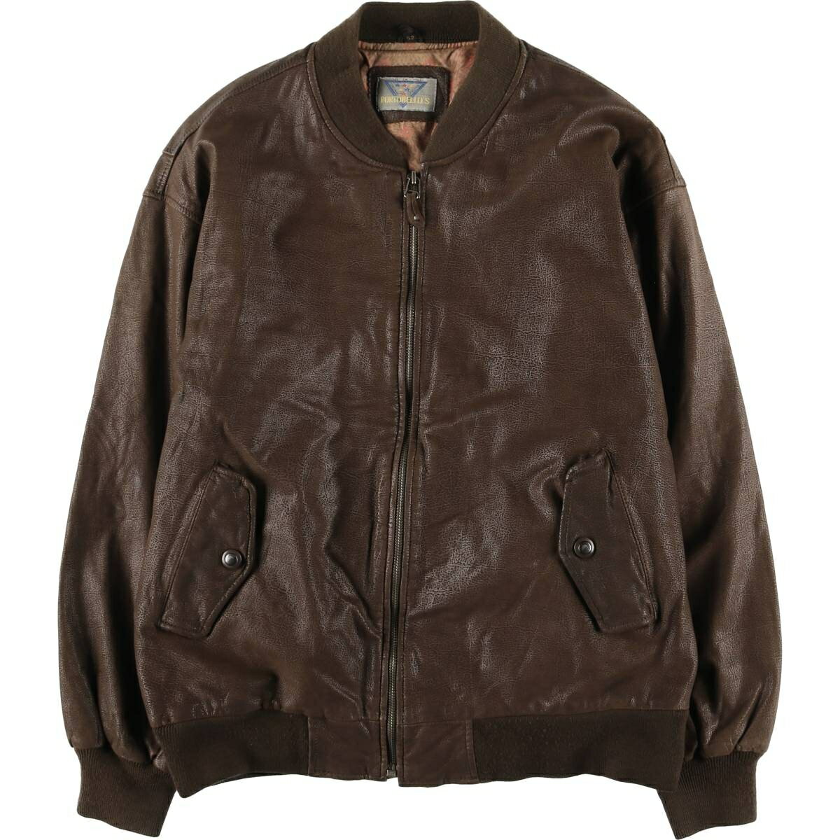 古着 PORTOBELLO'S 中綿入り レザーブルゾン イタリア製 メンズXL相当 ヴィンテージ /eaa459104 【中古】 【260124】