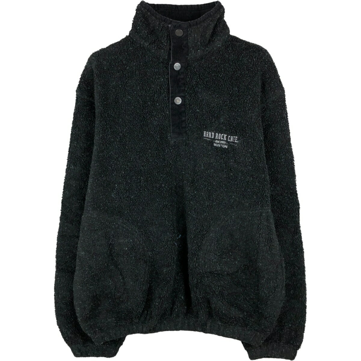 乐天商城 - 古着 ハードロックカフェ Hard Rock CAFE ハーフスナップ フリースプルオーバー メンズM相当 /eaa459276 【中古】 【260126】 【NH-2508】 【SS2606_10】