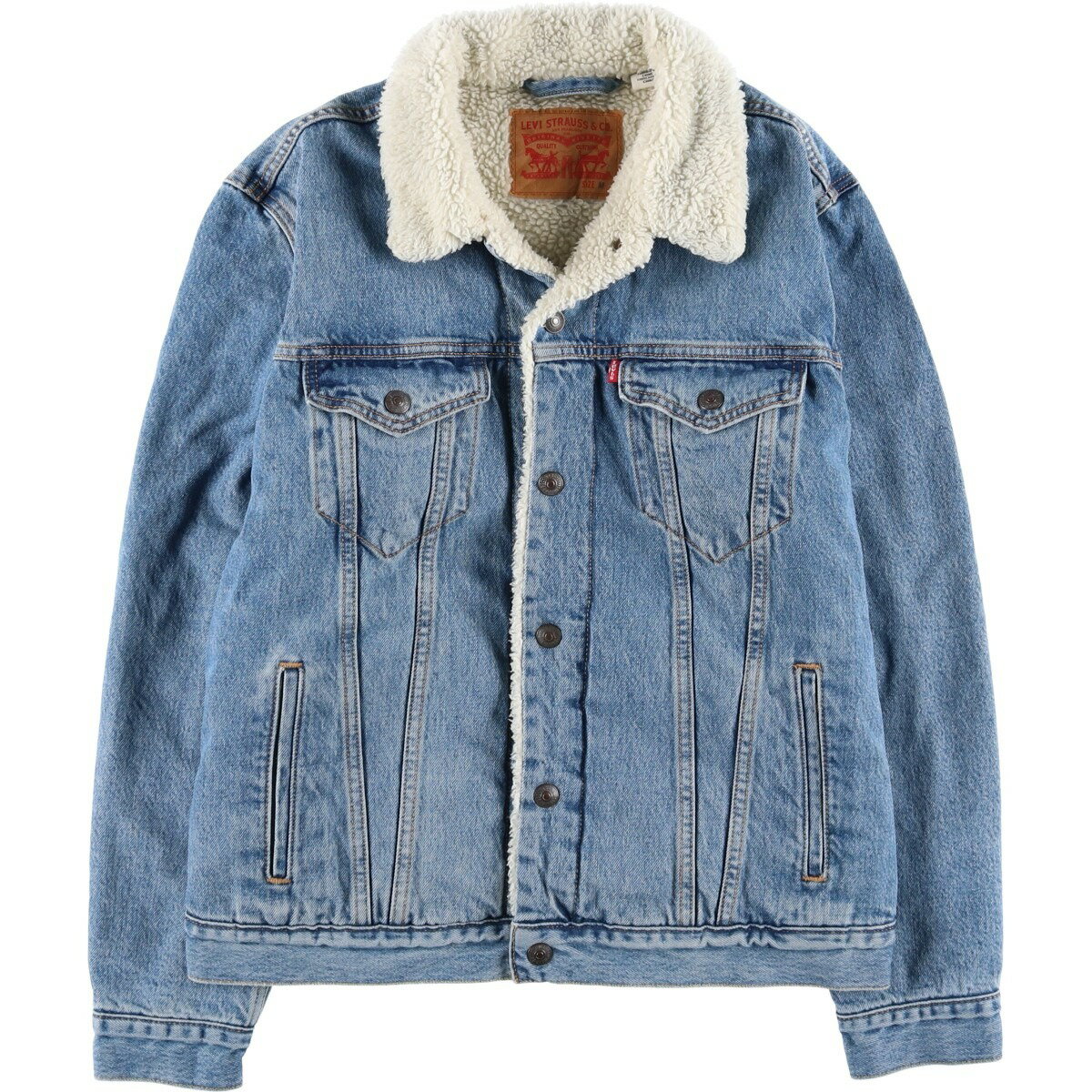 古着 リーバイス Levi's 中綿入り デニムボアジャケット メンズM相当 /eaa459310 【中古】 【260126】