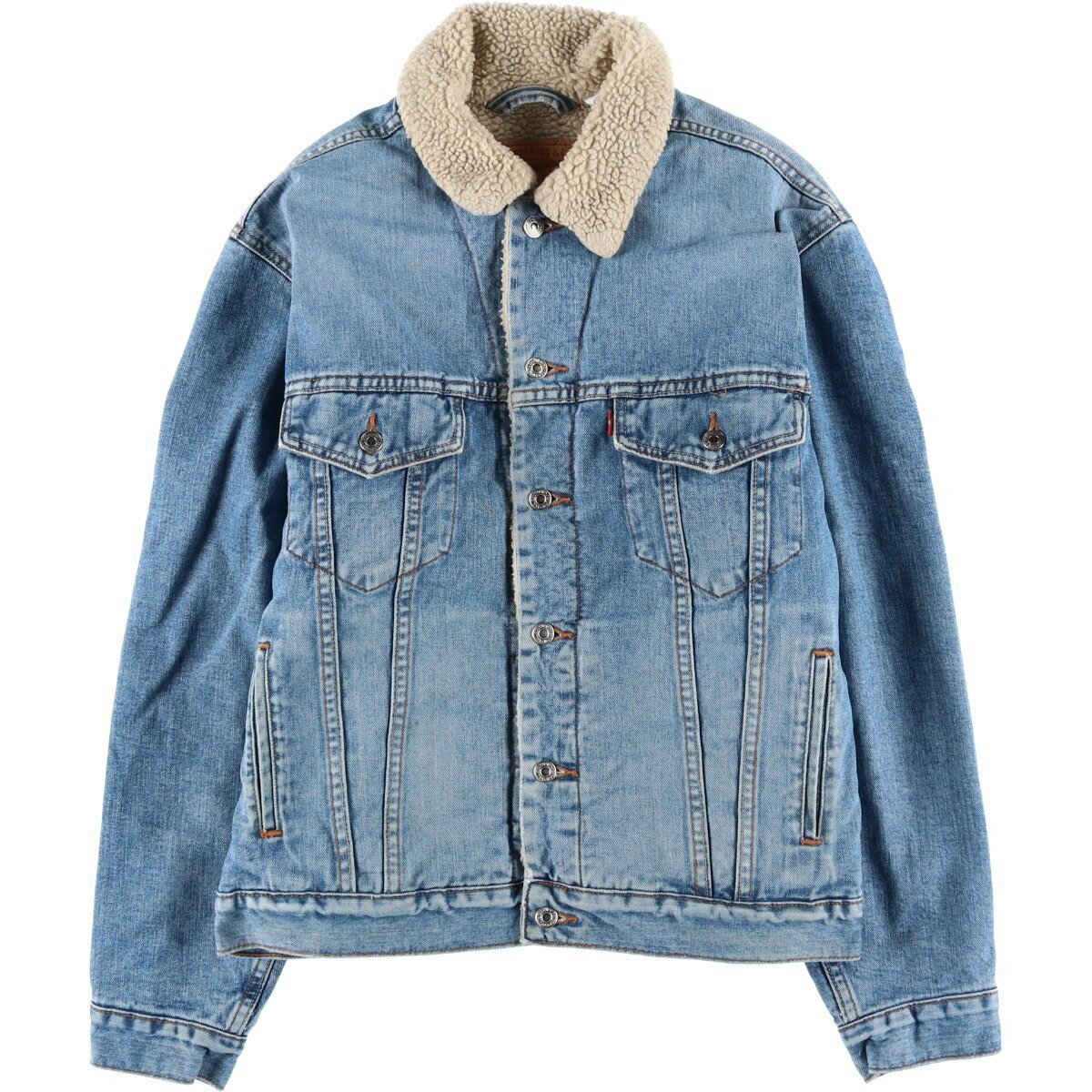 古着 リーバイス Levi's 70520 中綿入り デニムボアジャケット メンズM相当 /eaa459311 【中古】 【260126】 ブルー系 春秋冬