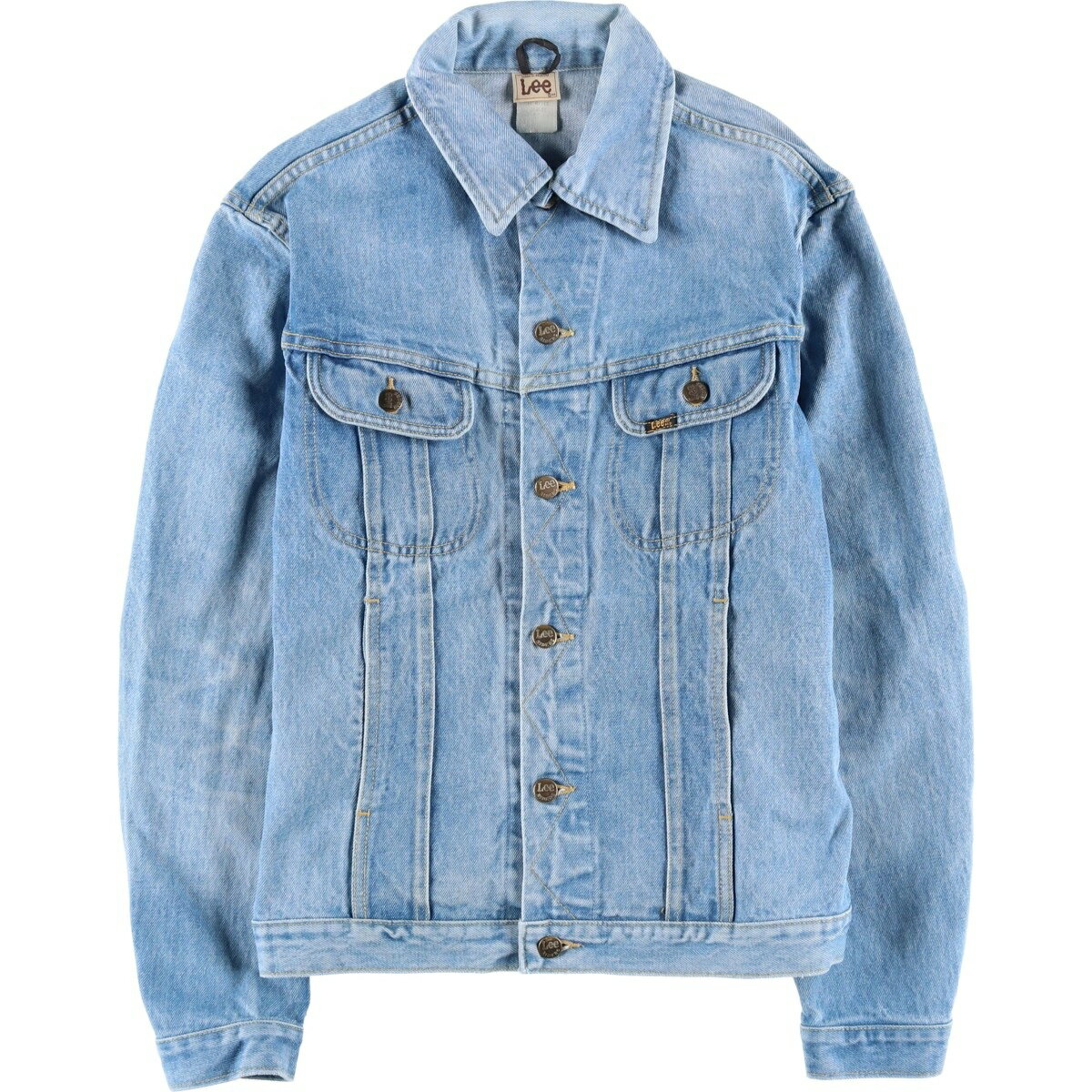 古着 80'S リー Lee RIDER JACKET デニムジャケット Gジャン メンズS相当 ヴィンテージ /eaa459322 【中古】 【260130】 ブルー系 春秋冬