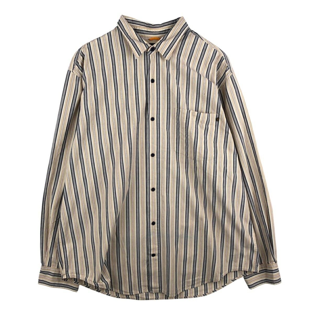 古着 ~00'S ティンバーランド Timberland マルチストライプ 長袖 ストライプシャツ メンズXXL相当 /eaa459505 【中古】 【260126】 【NH-2508】