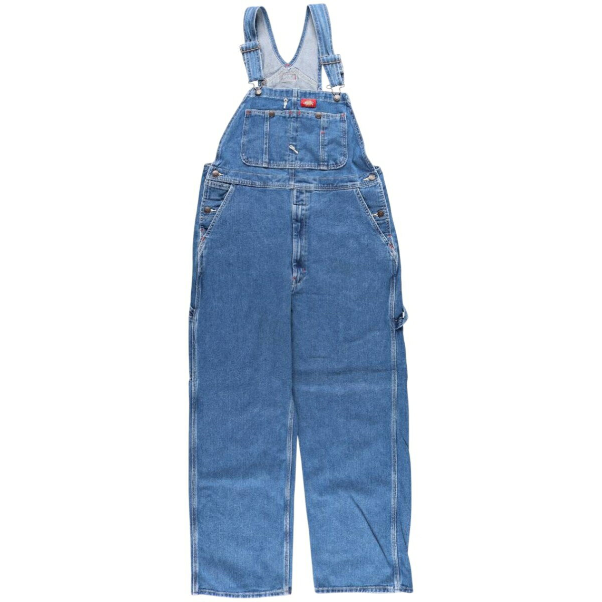 商品詳細 ブランド・Dickies・ディッキーズ・ 特徴・ジッパーフライ・ハンマーループ・スパナポケット・ワイドパンツ・ モデル/形状・デニムオーバーオール・ 素材・コットン:100%・ 色・ブルー系 青色・ 柄・無地・ロゴパッチ・ 生産国・バングラデシュ製・ 年代 サイズ・メンズw38・表記サイズ:W34L32・総丈:131.5cm・ウエスト:98cm・股下:74.5cm・もも周り:68cm・裾周り:49cm・ コンディション・C・ カテゴリ・メンズ・ボトムス・ロングパンツ・オーバーオール・ 商品番号・eaa459718・ 取扱店・・ スタッフコメントDickies デニムオーバーオール / メンズw38 / 商品番号 eaa459718 USEDですので使用感などございますが、まだまだご愛用していただけます。 古着という事をご理解の上ご注文よろしくお願いします。 【状態追記】 ●後、左ヒップに汚れ※状態は当社独自の基準です。 着用感表記サイズ総丈ウエスト股下もも周り裾周り メンズw38W34L32(サイズ表記W34L32ですが、計測値&着用感でメンズw38相当です)131.5cm98cm74.5cm68cm49cm ※測定値の若干の誤差はご了承下さい。サイズガイドはこちら ブランドDickiesディッキーズ 特徴ジッパーフライ / ハンマーループ / スパナポケット / ワイドパンツモデル/形状デニムオーバーオール素材コットン:100%色ブルー系 青色柄無地 / ロゴパッチ生産国バングラデシュ製年代-カテゴリオーバーオール商品番号eaa459718取扱店　　 ディッキーズの他の商品を見るオーバーオールの他の商品を見る