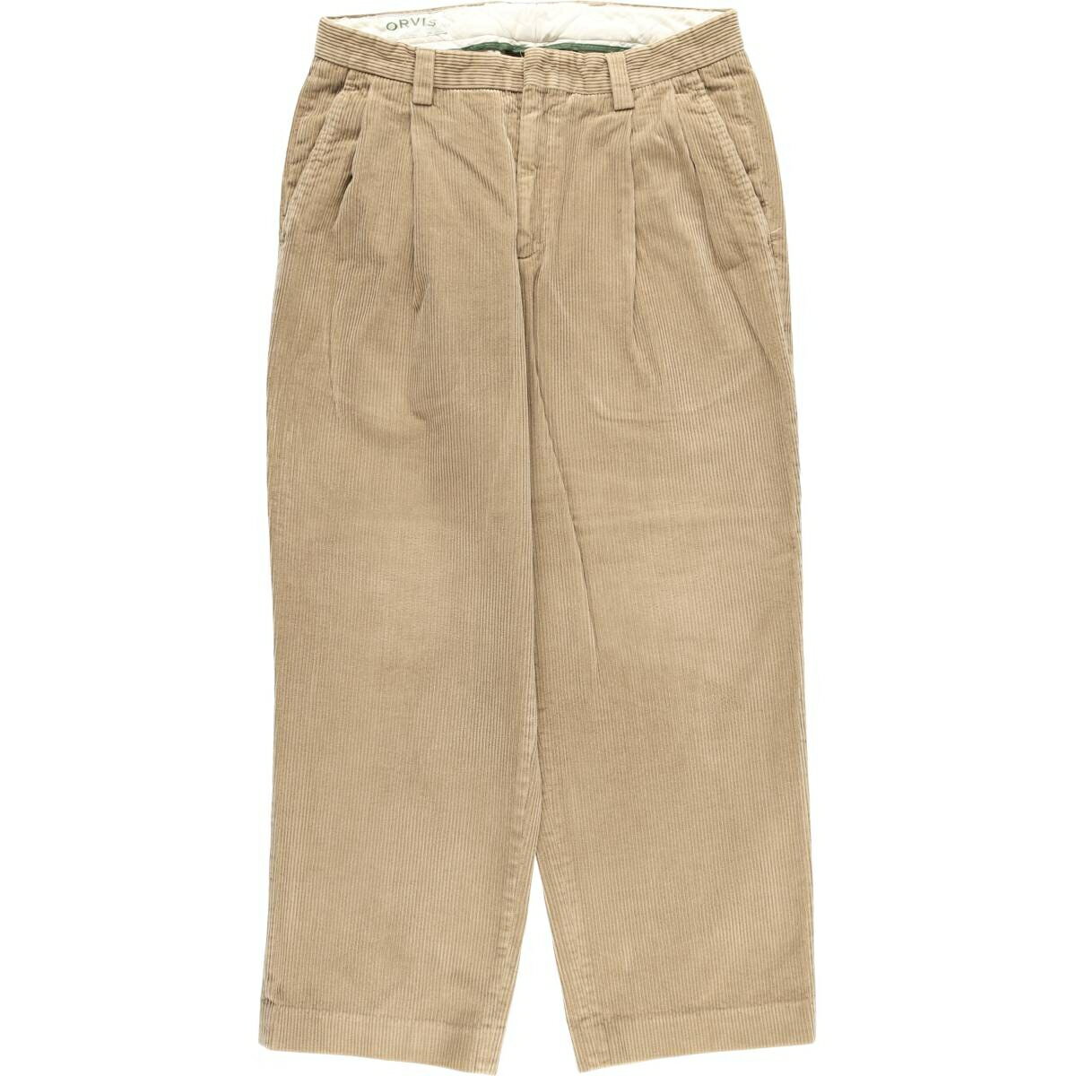 Rakuten - 古着 00'S オービス ORVIS ツータック コーデュロイパンツ メンズw32相当 /eaa459781 【中古】 【260201】 ブラウン系 春夏秋冬