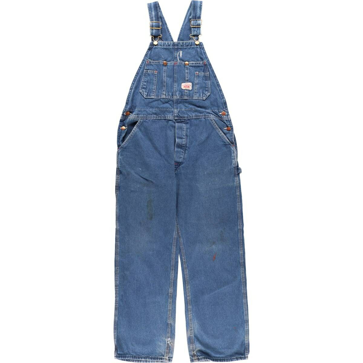 古着 ラウンドハウス Round House デニムオーバーオール USA製 メンズw34相当 /eaa459835 【中古】 【2..