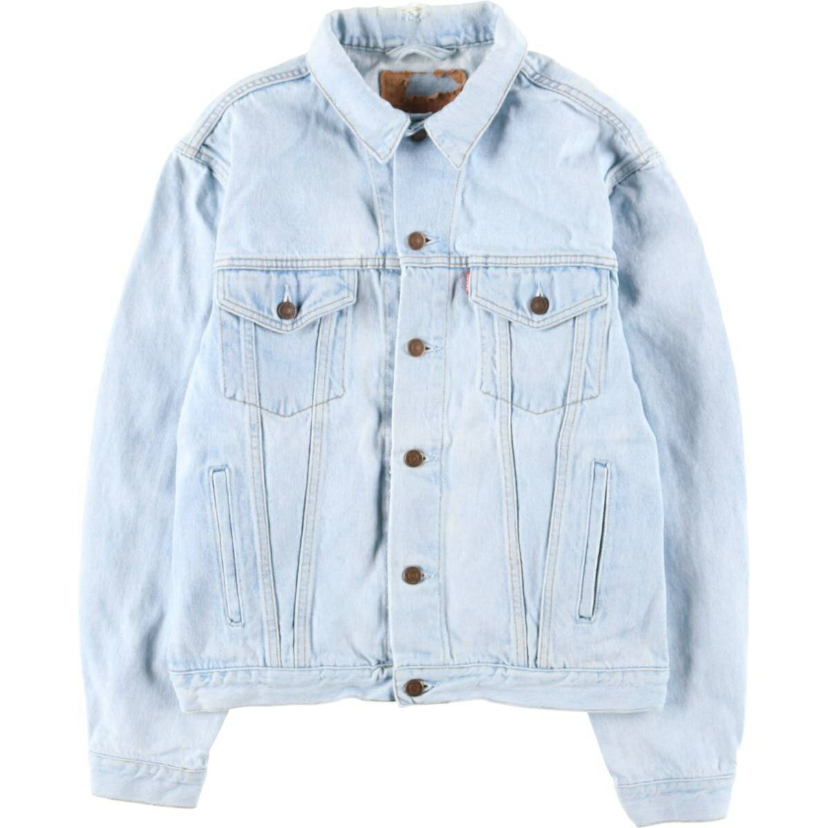 古着 90'S リーバイス Levi's 70503-0213ユーロモデル デニムジャケット Gジャン イタリア製 メンズM相当 ヴィンテージ /eaa459992 【中古】 【260130】 ブルー系 春秋冬