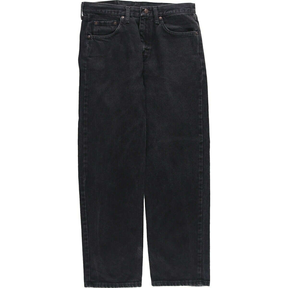 古着 ラングラー Wrangler RELAXED FIT ブラックデニム ストレートデニムパンツ メンズw33 /eaa460381 【中古】 【240624】 【SS2506_30】