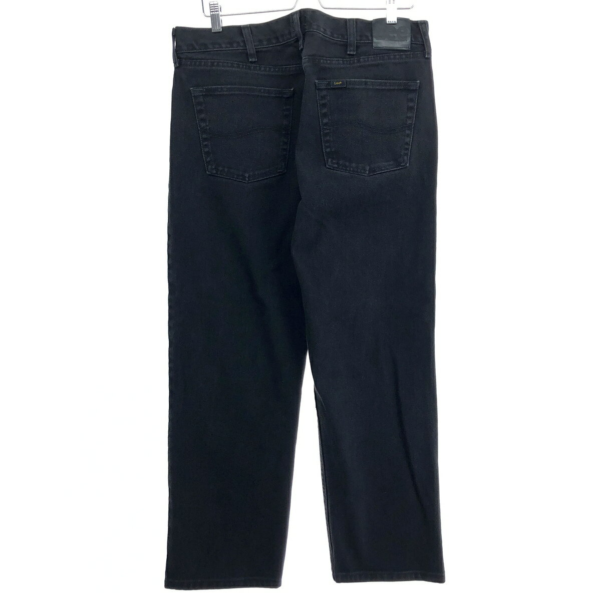 古着 リー Lee REGULAR FIT ブラックデニム ストレートデニムパンツ メンズw37 /eaa460385 【中古】 【240628】 【SS2509_30】