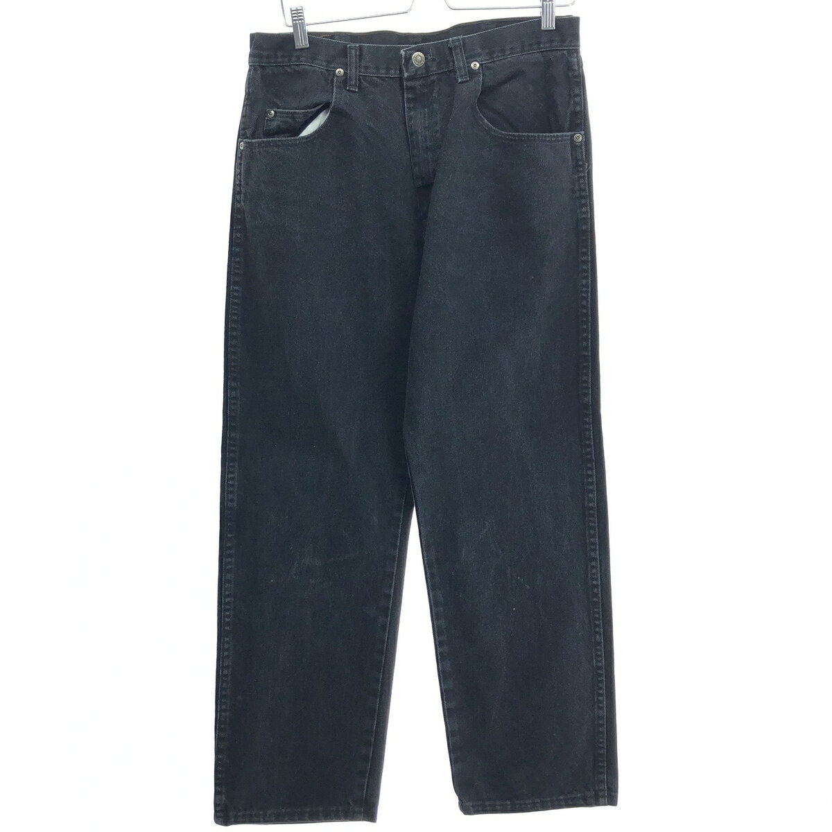 古着 ラングラー Wrangler ブラックデニム ストレートデニムパンツ メンズw33 /eaa460386 【中古】 【240628】 ss2503_30