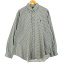 古着 ラルフローレン Ralph Lauren CLASSIC FIT 長袖 ボタンダウンチェックシャツ メンズXL /eaa460467 【中古】 【2406...