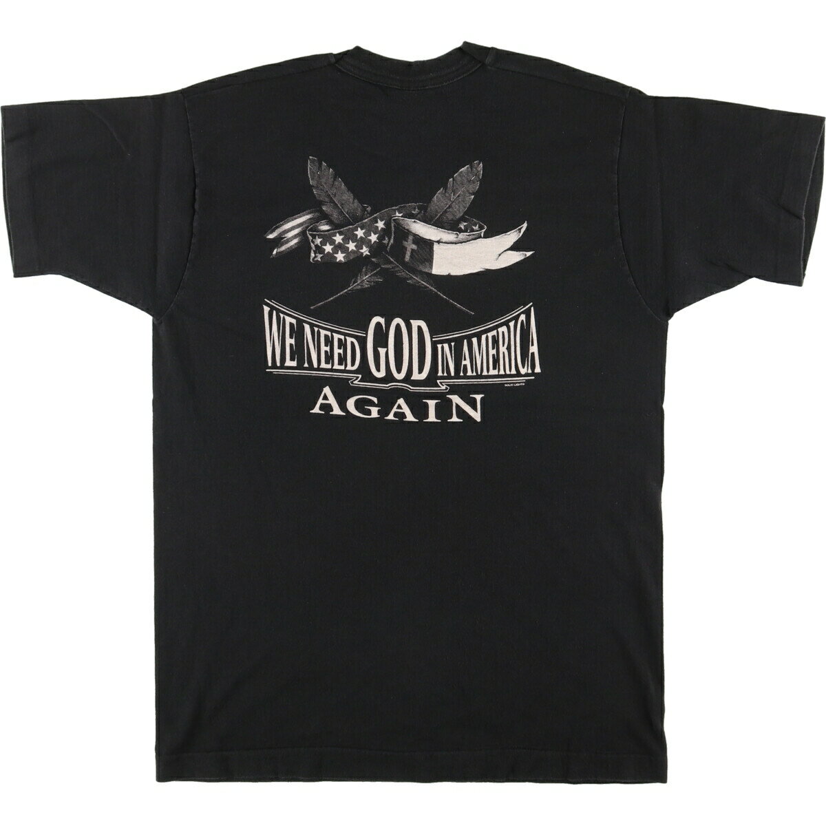 古着 90'S フルーツオブザルーム FRUIT OF THE LOOM 鷲柄 イーグル柄 大判プリント アニマルTシャツ USA製 メンズL ヴィンテージ /eaa460699 【中古】 【240621】 【SS2506_10】